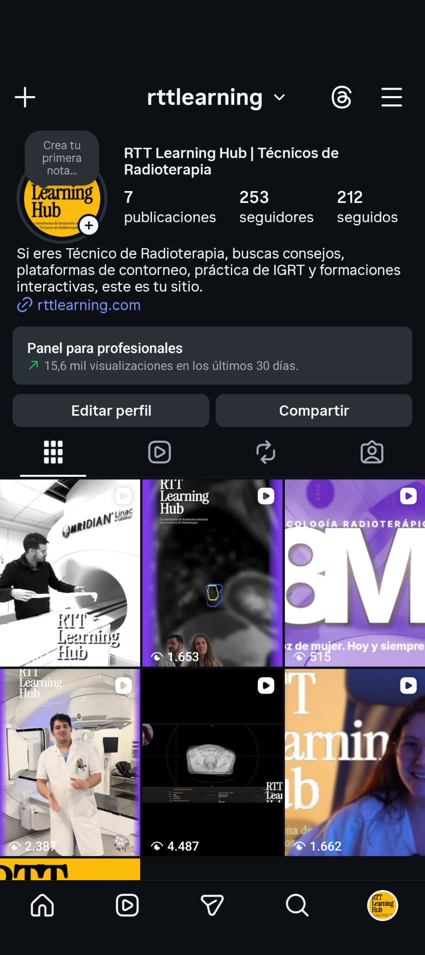 RTT Learning Hub en Instagram