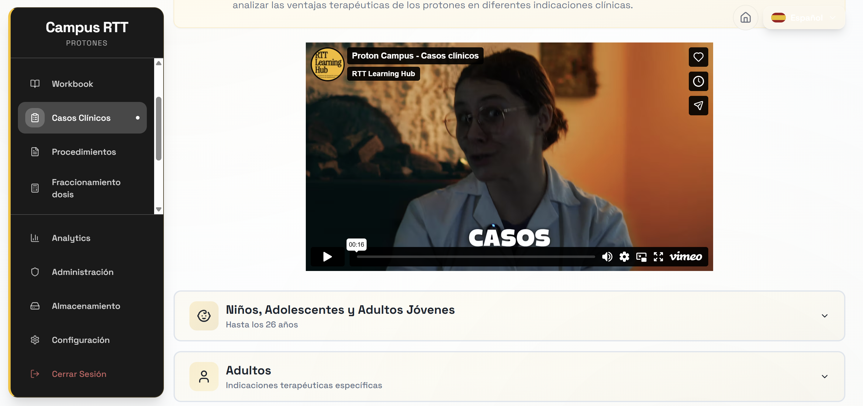 RTT Learning Hub — Campus virtual